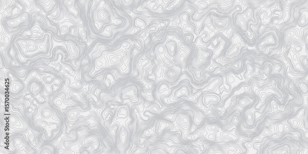 Poster modern smooth line contour topographic map contours curve line hand-drawn vector pattern wave textur