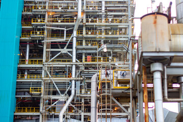 Detailed View of a Large Industrial Plant