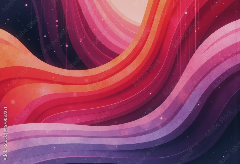 Aufkleber experimental color theory with bold combinations of vibrant hues