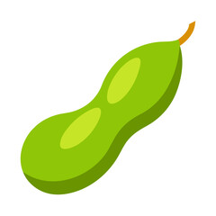 Lima Bean  vector in AI format ideal for food, nutrition, vegan, and organic design projects.