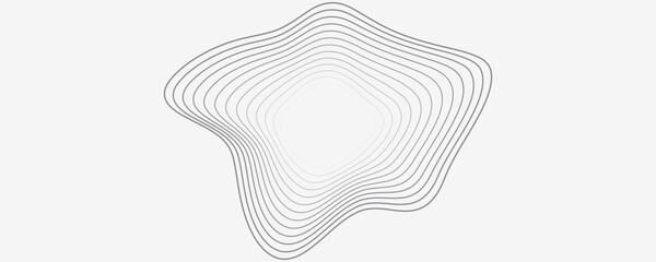 Grey and white abstract background with dynamic lines vector