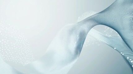 Elegantly Abstract Wavy Pattern Background with Dot Grid for Modern Design Projects