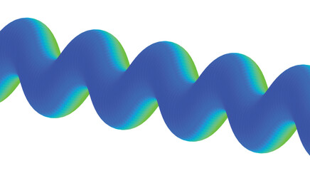 3D Blend Abstract Fluid Design Blue Cyan Gradient Background Art Vector Illustration