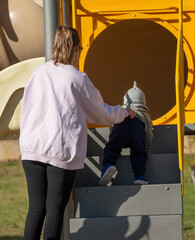 Mother and Child in the Playground