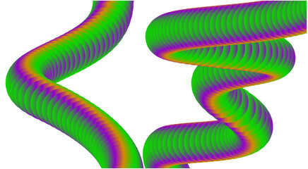 Abstract 3D Fluid Blend Design Colorful Background Art Vector Illustration