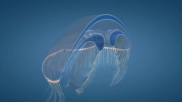 Cross section of jellyfish