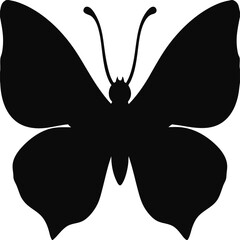 Top View Vector of Owl Butterfly with Big Wide Wings and Distinct Pattern in Full Wingspan Illustration on White Background, Owl Butterfly Top View Vector, Wide Wing Butterfly Drawing
