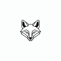 Obraz premium Geometric Fox Logo Design