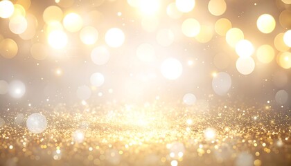 Golden bokeh background