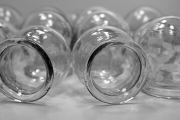 Glass medical cups for medical purposes, rehabilitation, increasing blood flow