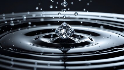 Diamond Raindrop Impact: Ripple of Value