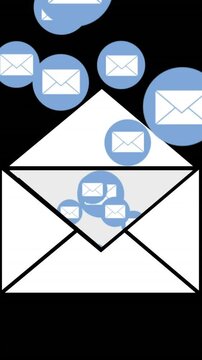 Message envelope icons 4k