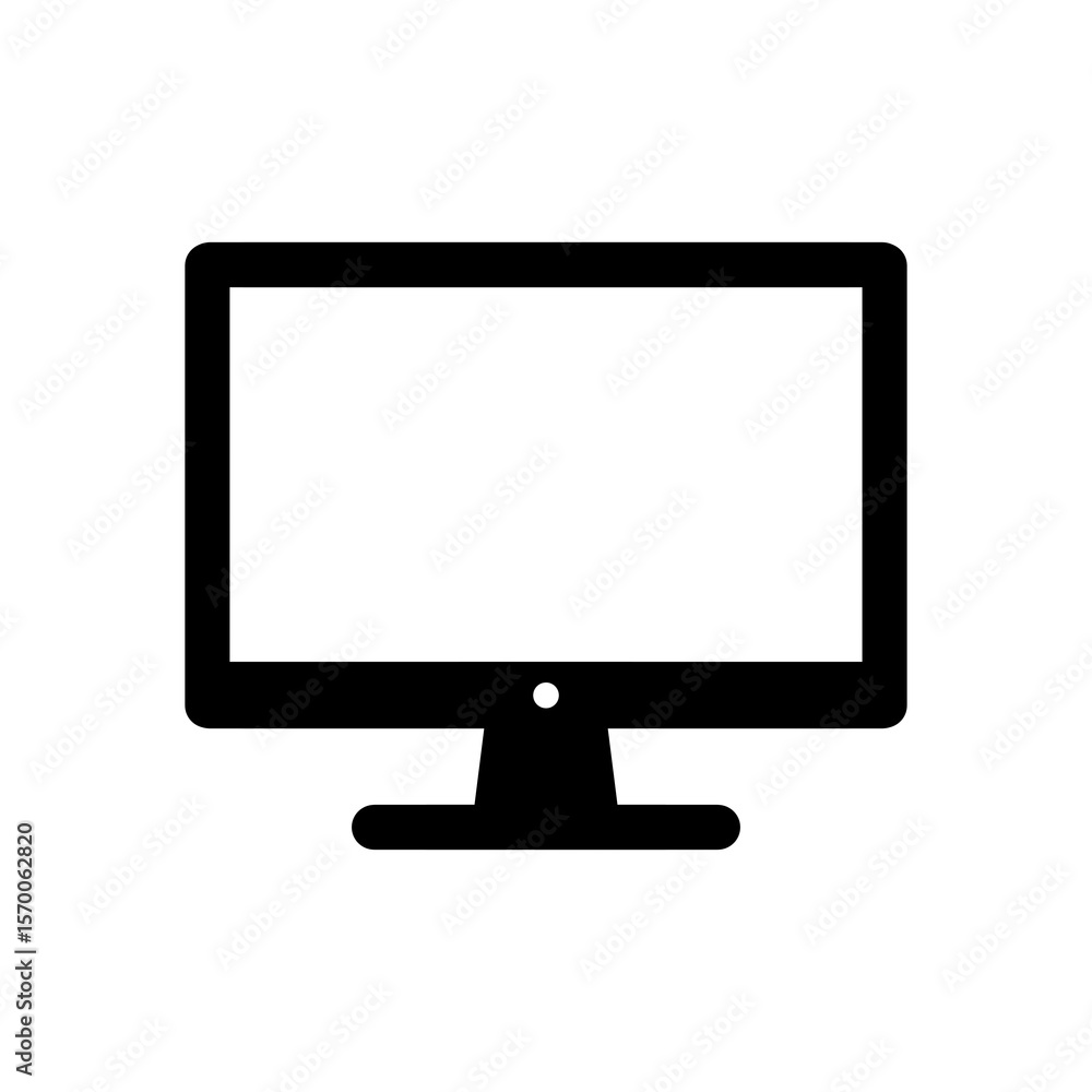 Poster monitor icon with simple and modern design
