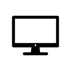 Monitor icon with simple and modern design