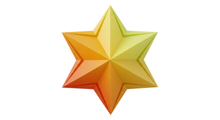 Obraz premium Isolated Gold Star