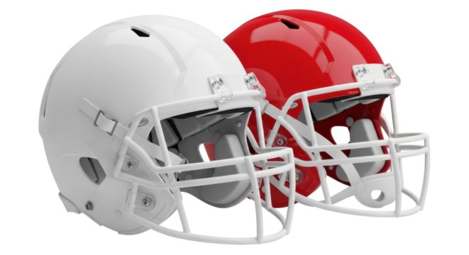 Isolated american football helmet