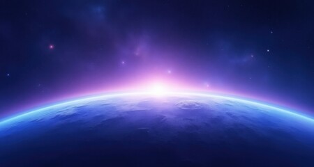 Stunning Planet Earthrise Cosmic Sunrise Wallpaper