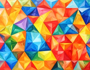 Obraz premium Vibrant geometric pattern