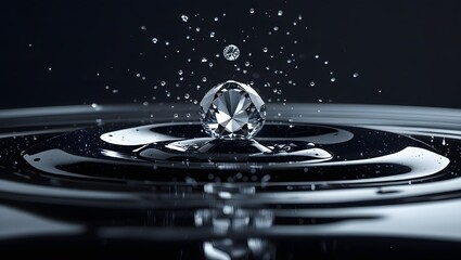 Diamond Raindrop Impact: Ripple of Value