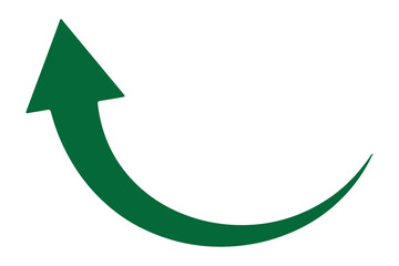 Long Arrow Vector. Flat Style Arrow Symbol. Vector Illustration. Long curve arrow icon.