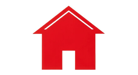 Isolated house silhouette