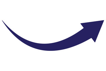 Dual sided arrow vector, icon, silhouette design. Semicircular curved thin, long double ended arrow vector design for website, app and logo design. Vector illustration of duel side