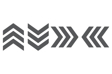 Dual sided arrow vector, icon, silhouette design. Semicircular curved thin, long double ended arrow vector design for website, app and logo design. Vector illustration of duel side