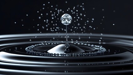 Diamond Raindrop Impact: Ripple of Value