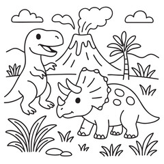 Mother and baby giraffe walk through grassy African savanna with trees, rocks, and open landscape. 