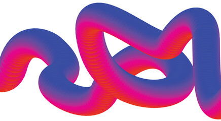 Abstract 3D Fluid Blend Flowing Colorful Gradient Design Smooth Background Art Vector Illustration