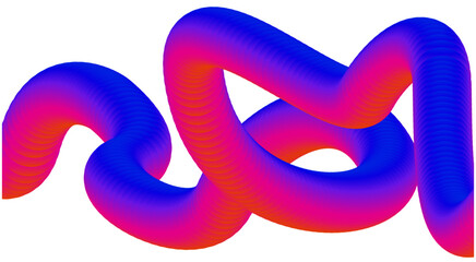 Abstract 3D Fluid Blend Flowing Colorful Gradient Design Smooth Background Art Vector Illustration