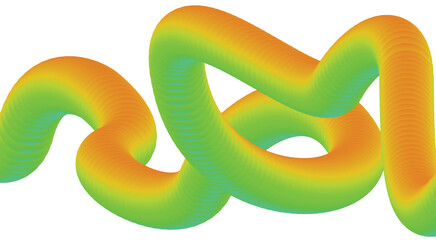 Abstract 3D Fluid Blend Flowing Gradient Design Smooth Background Art Vector Illustration