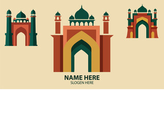 Abstract Indian Mughal Architecture