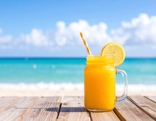 Enjoy refreshing summer fruit cocktails by the beach during your tropical vacation getaway