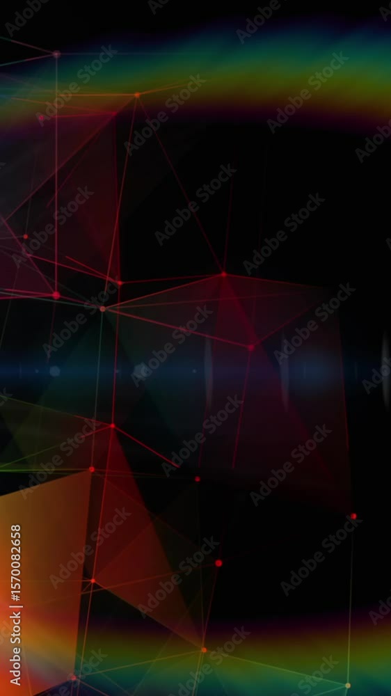 Poster plexus networks against black background