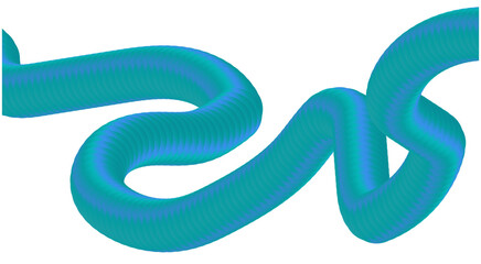 3D Blend Flowing Blue Cyan Color Design Abstract Background Art Vector Illustration