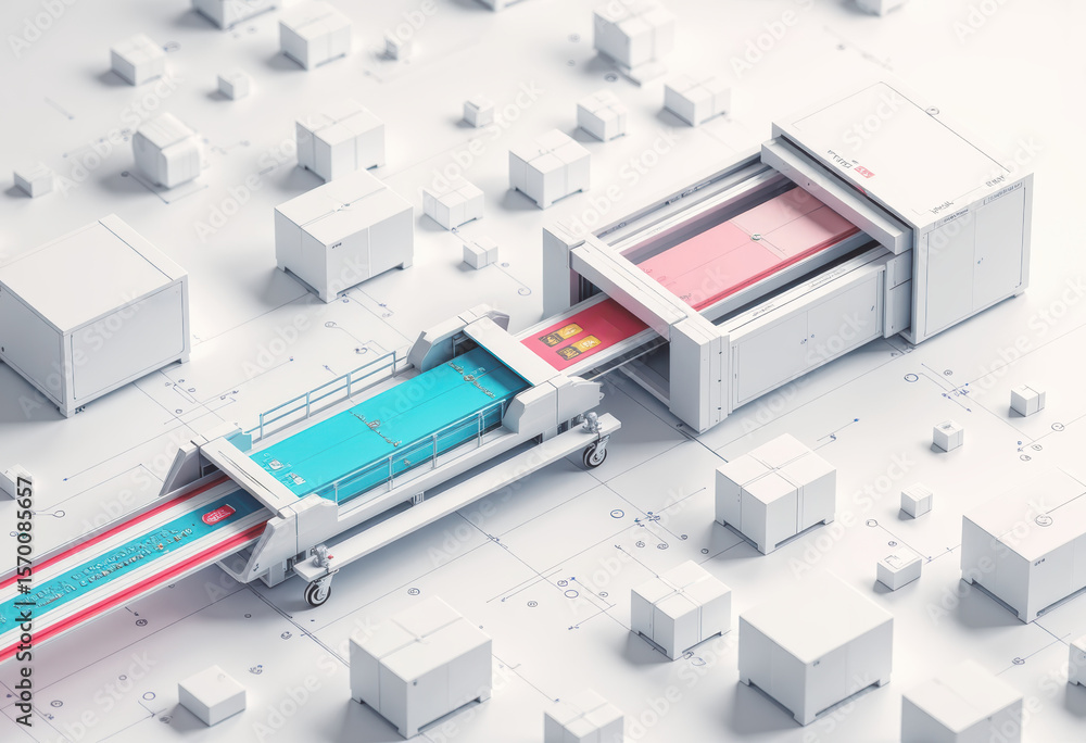 Poster rfid tag sorter in a modern distribution center with efficient design