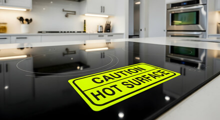 Cautionary Note On A Radiant Cooktop Surface Modern Kitchen Environment