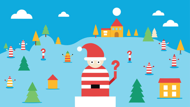 Wheres Waldo Style Christmas Scene Hidden Objects Festive Search Game