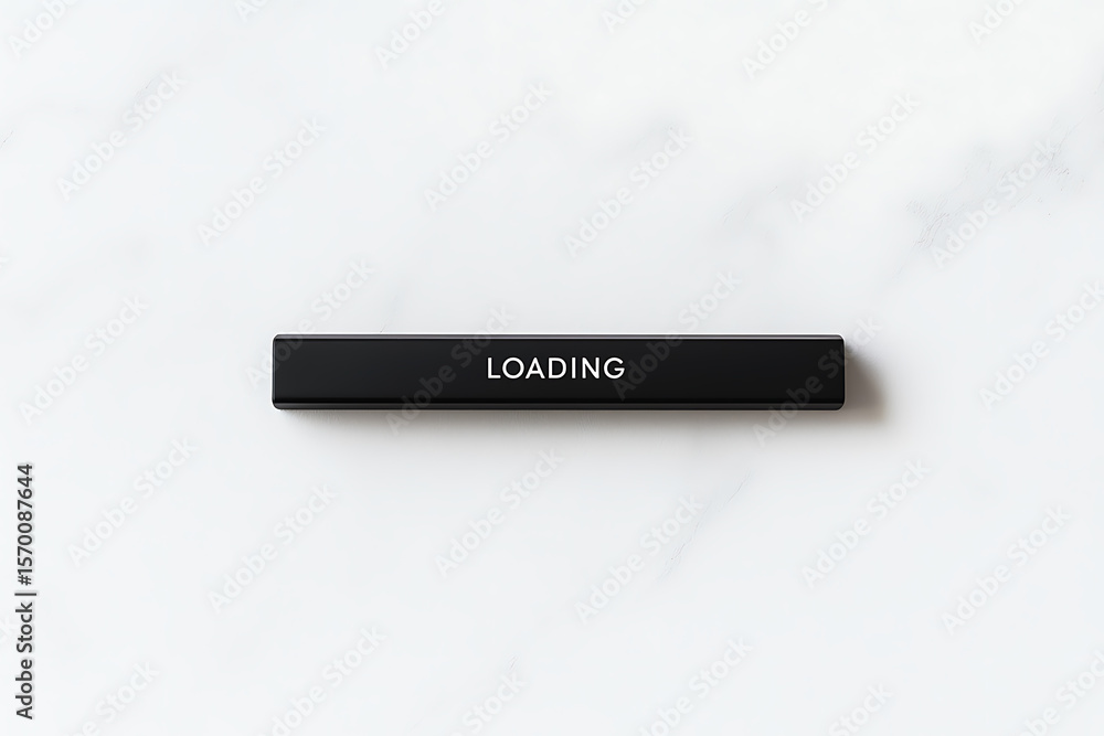 Fototapete A sleek black bar with the word 