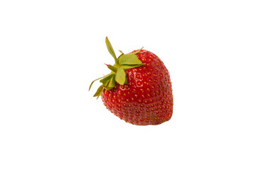 Fresh group of berries isolated on a white background.