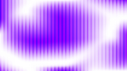 Vibrant purple and white vertical gradient stripes create a modern abstract background