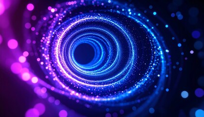 Obraz premium Abstract swirling circles of light
