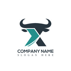 letter X bull logo