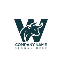 letter w bull logo