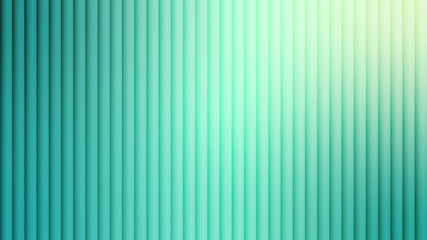 Obraz premium Abstract vertical ribbed pattern with a turquoise to light green gradient