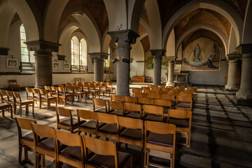 An old abandoned church somewhere in Liege, Belgium. June 14, 2025
