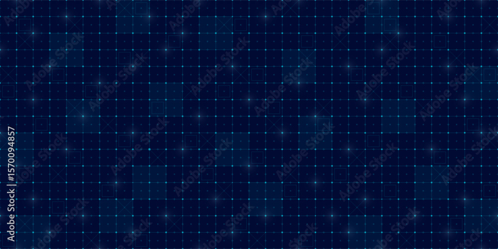 Poster futuristic hud grid background with tech lines, radar patterns and digital mesh. scifi interface wit