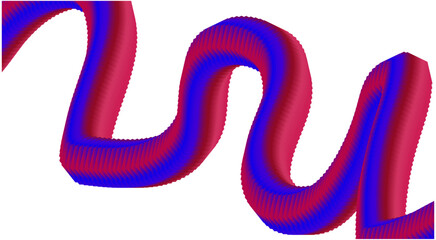 Blend Flowing 3D Maroon Blue Gradient Design Abstract Background Art Vector Illustration