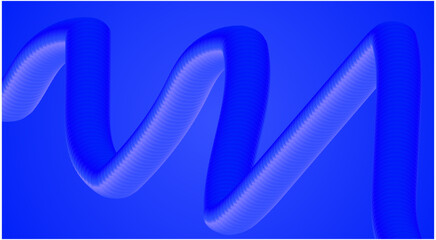Blend Flowing 3D Background Blue Design Abstract Art Vector Illustration